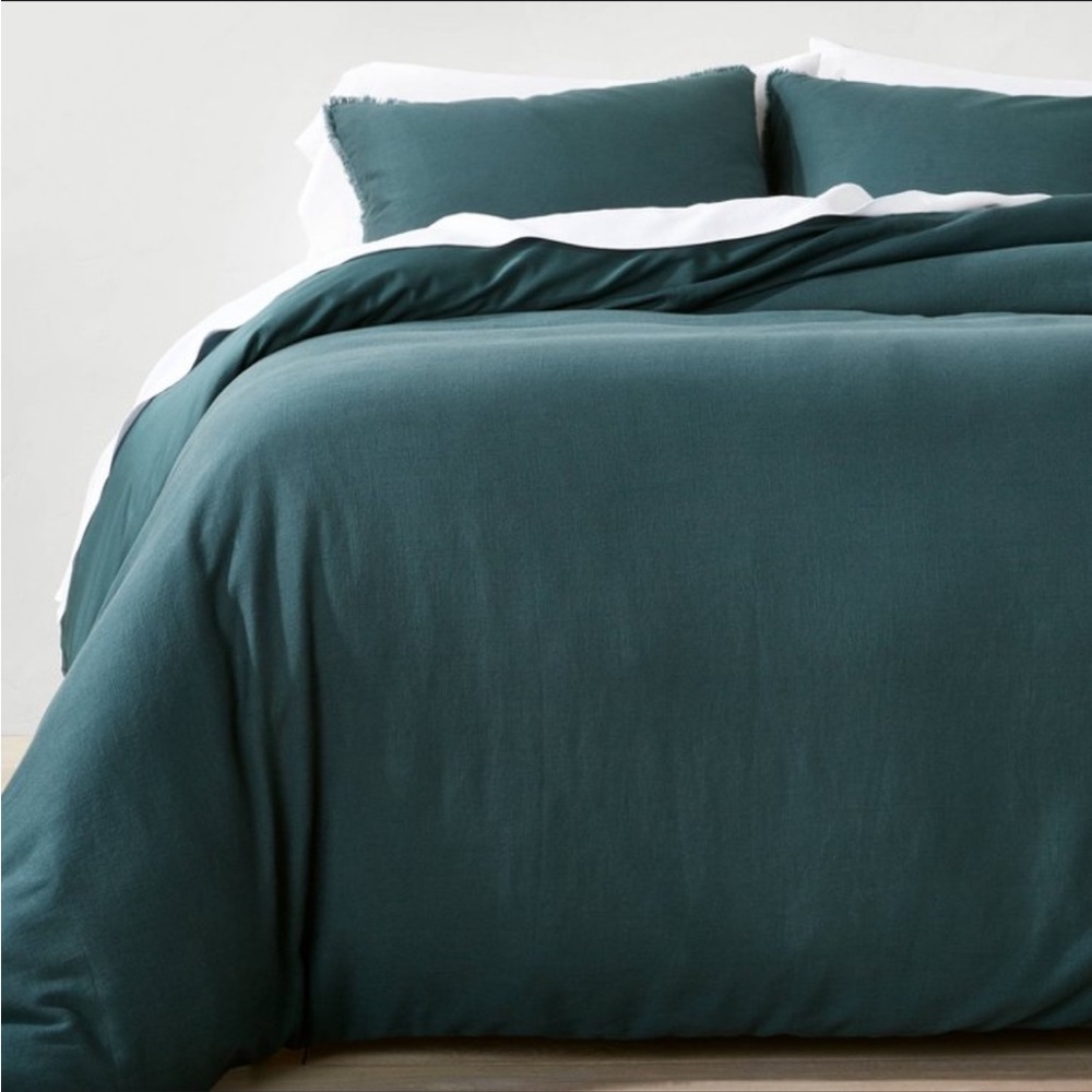 Casaluna full/queen linen duvet cover